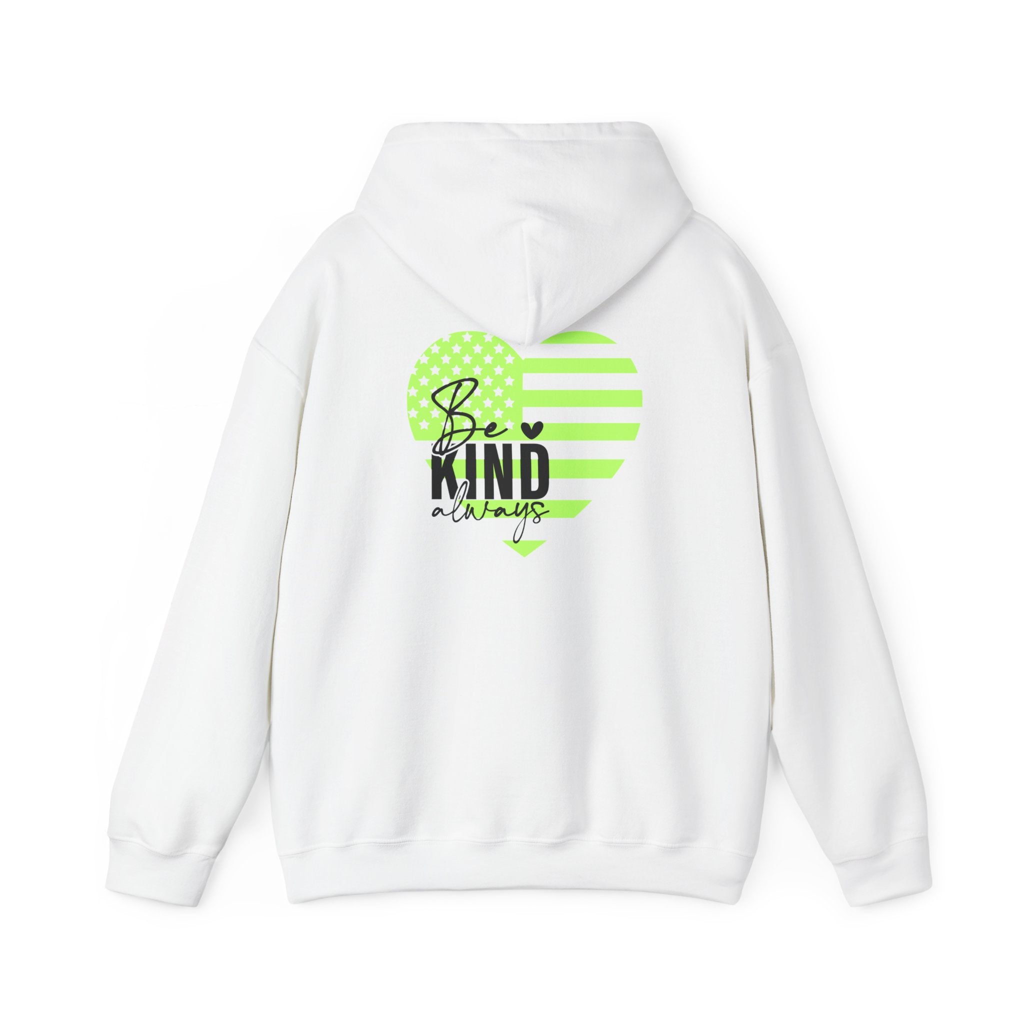 Be Kind Always Inspirational Hoodie, Bright Colors, Unisex Sweatshirt, Positive Quote Long Sleeve, Gift for Men Women Teens, Cozy Jumper,