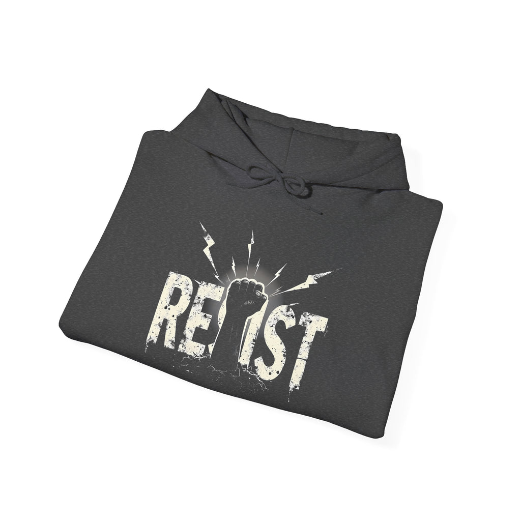 Resist Anti Trump Hoodie, Political Activists Sweatshirt, Protest Statement Apparel, Resist Movement Jumper, Unisex Heavy Blend™ Hooded