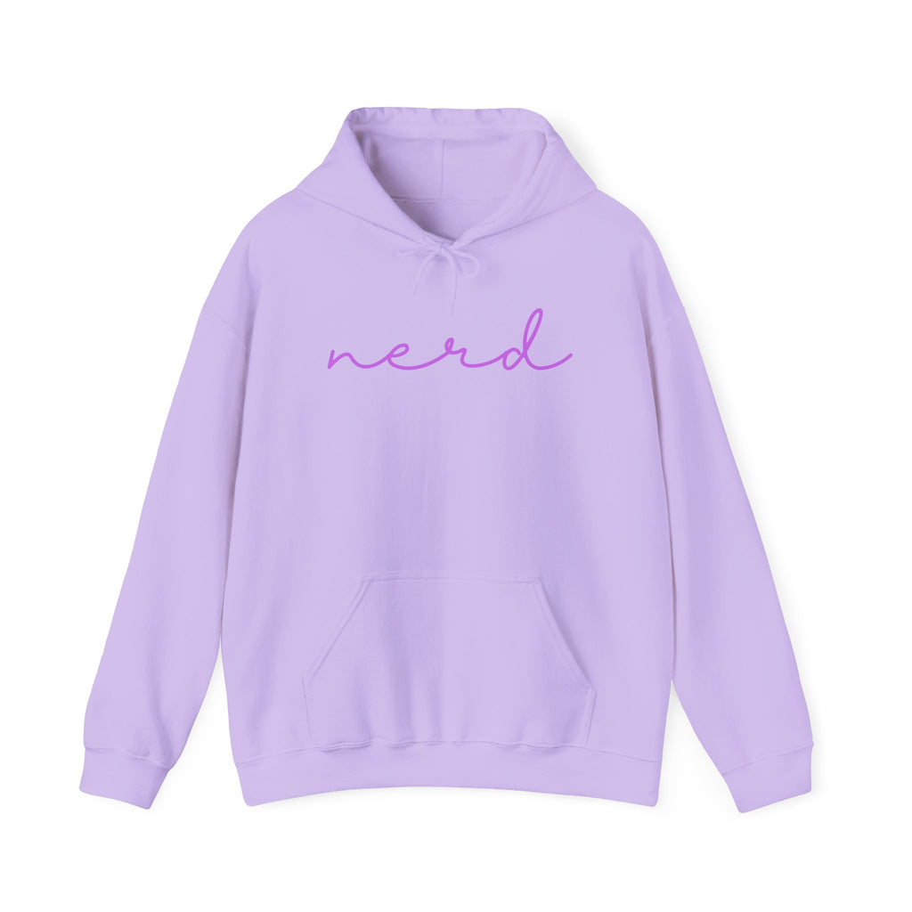 Nerd Funny Sweatshirt - Trending Font Minimalist Heavy Blend Hoodie, Christmas Birthdays Gifts, Unique Cute Fall Hoodie