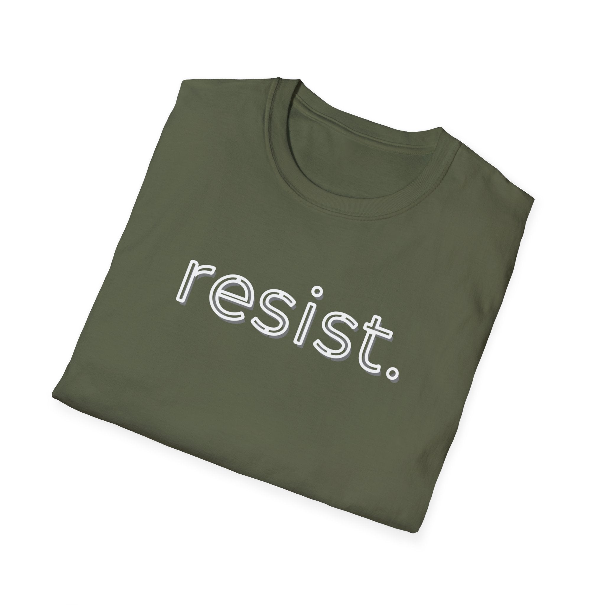 Political Activist Resistance Unisex Softstyle T-Shirt, Anti Trump Protest Tee, Activism Shirt, Resist Movement Top, Liberal Apparel