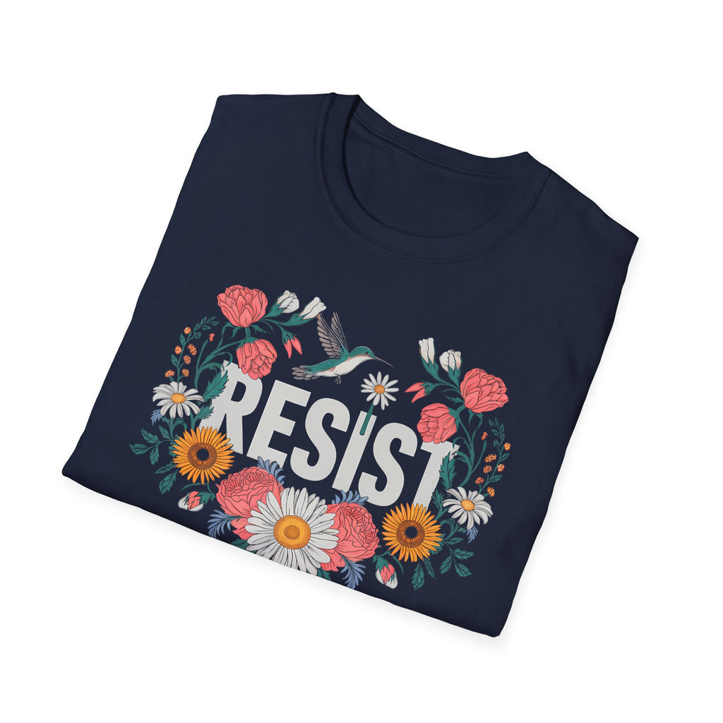 Resist Political Rights Activists T-Shirt, Anti Trump Protest Shirt, FDT Unisex Softstyle Tee, No Kings Democracy Activist Gift, Protester Apparel