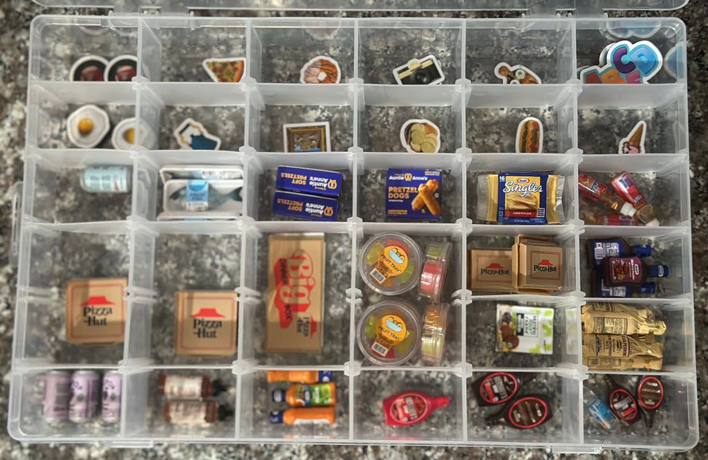 Mini Brands Fill The Fridge Pick Your Own Grocery Food Items, Mini Brands Fill The Fridge Ice Cake IHOP Eggs Sushi Chicken