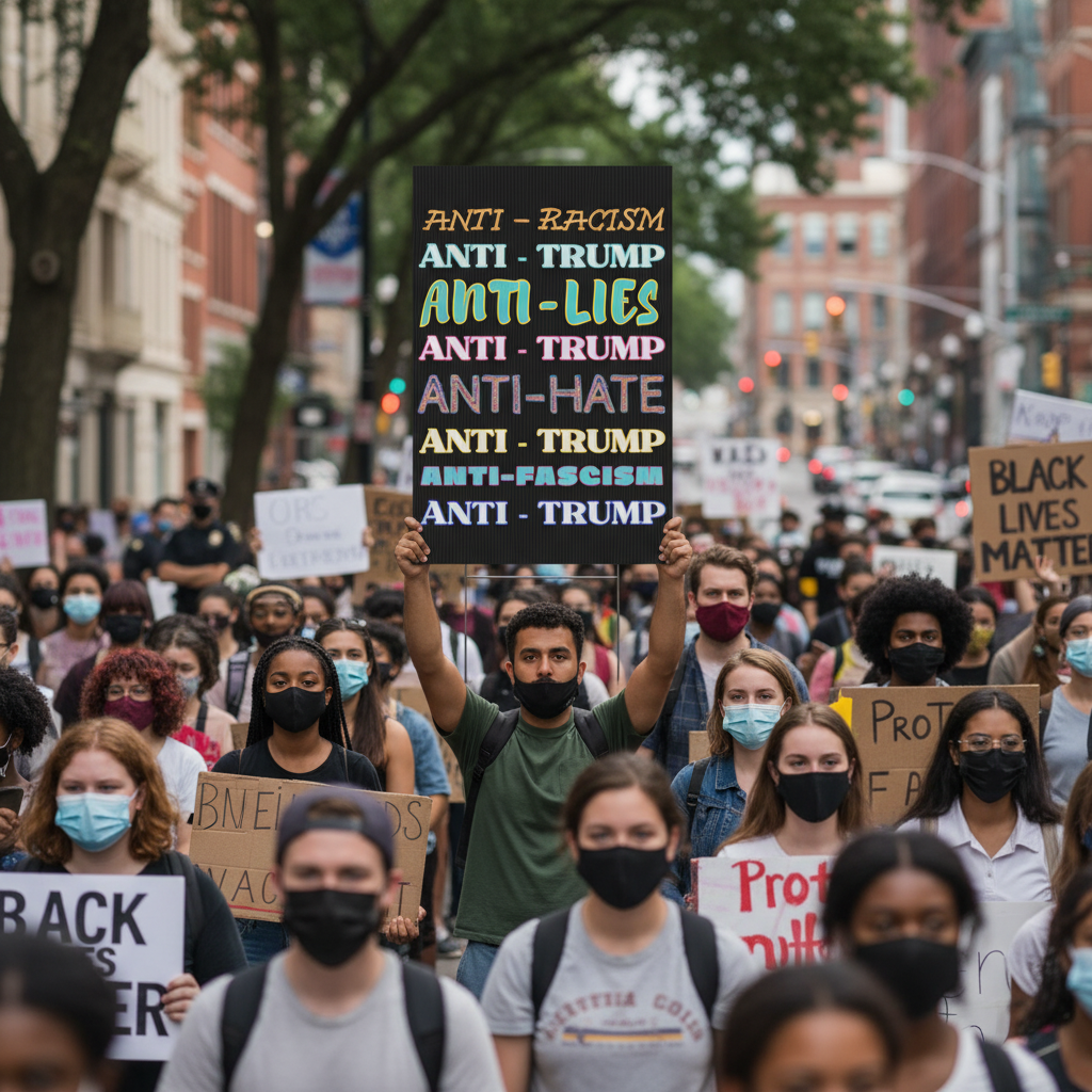 FDT Plastic Yard Sign, Anti Trump Political Activists Protest Equality Inclusion Human Rights, Activism Protesters Movement Poster Home Decor,