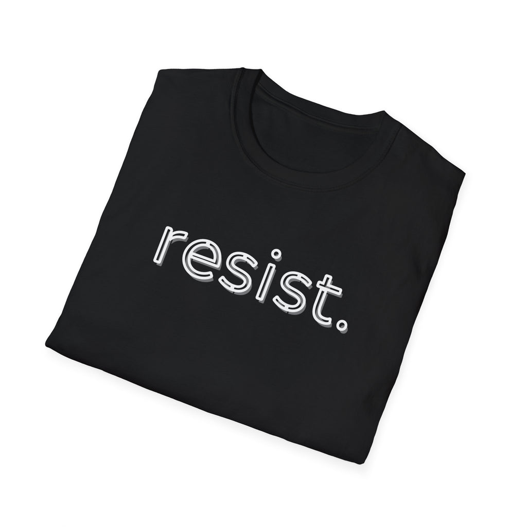 Political Activist Resistance Unisex Softstyle T-Shirt, Anti Trump Protest Tee, Activism Shirt, Resist Movement Top, Liberal Apparel