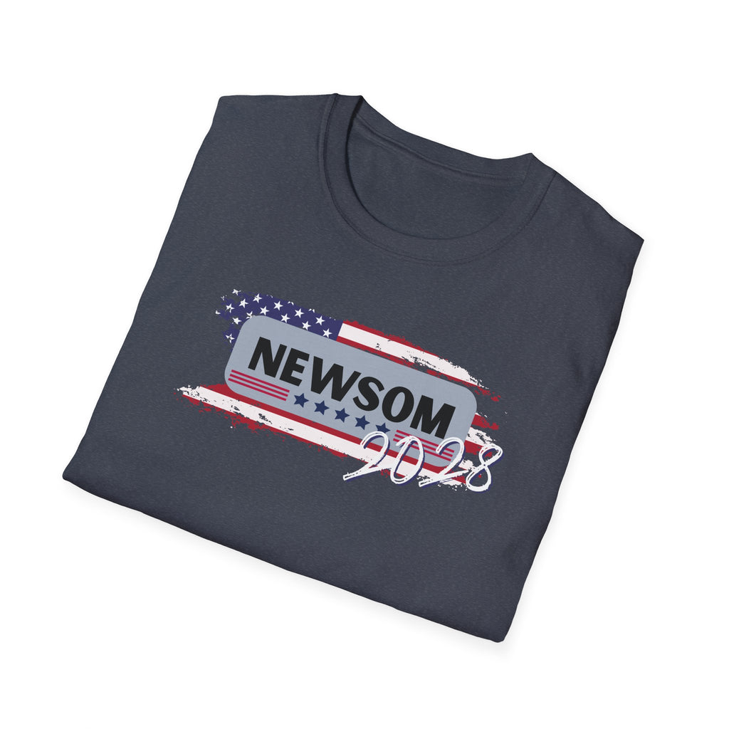 Political Activist Unisex T-Shirt, Gavin Newsom for President 2028, Anti Trump, Protest Tee, Political Clothing No Kings Protest, Save Democracy