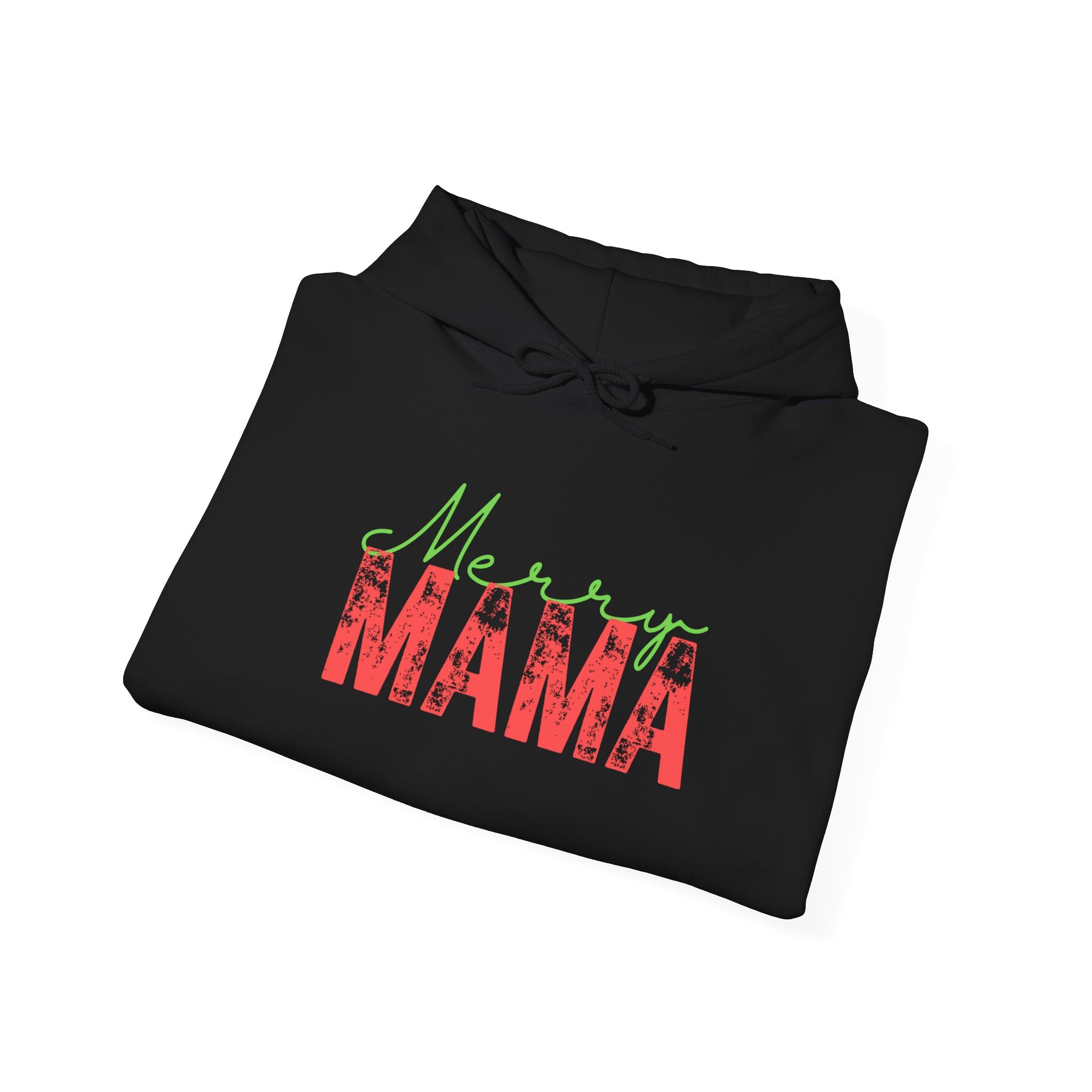 Retro Vintage Style Mama Christmas Hoodie, Unisex Heavy Blend Hooded Sweatshirt Gift for Mom, Christmas Mama Gifts