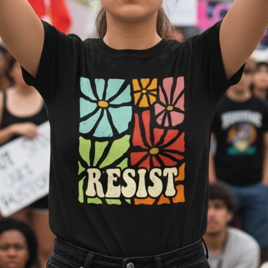 Anti Trump Resist Political Activist Tee, Resistance Shirt, No Kings Protest Apparel, Rights Advocate Top, Anti Trump Unisex Softstyle T-Shirt
