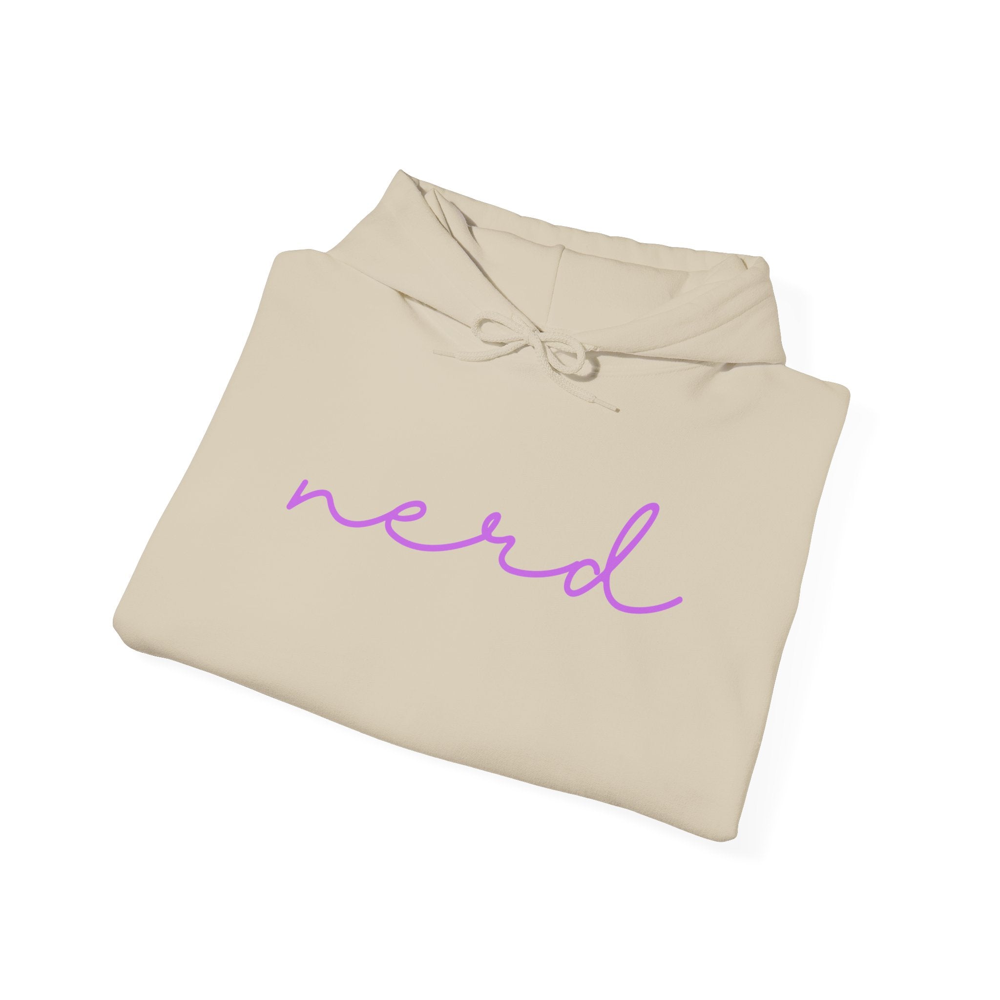Nerd Funny Sweatshirt - Trending Font Minimalist Heavy Blend Hoodie, Christmas Birthdays Gifts, Unique Cute Fall Hoodie