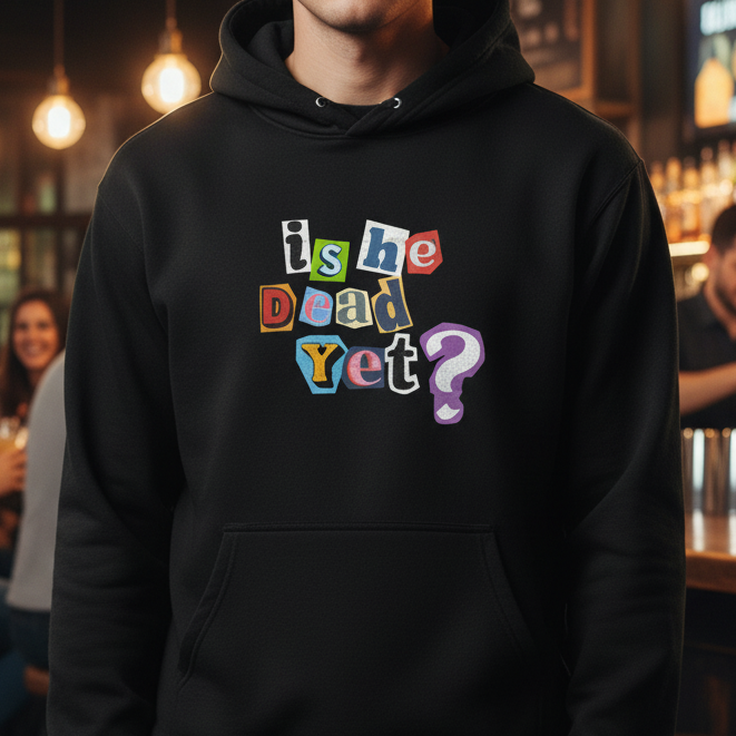 funny political black hoodie