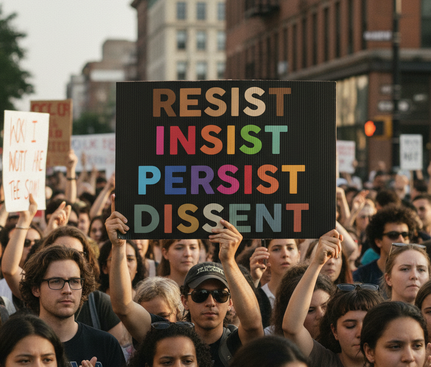 Yard Sign Human Rights Activists Resist Dissent, Protesters, Political Statement, Protest Sign, Social Justice, Activism, Political Rally Resistance