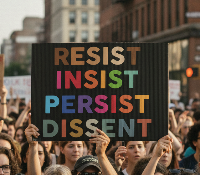 Yard Sign Human Rights Activists Resist Dissent, Protesters, Political Statement, Protest Sign, Social Justice, Activism, Political Rally Resistance