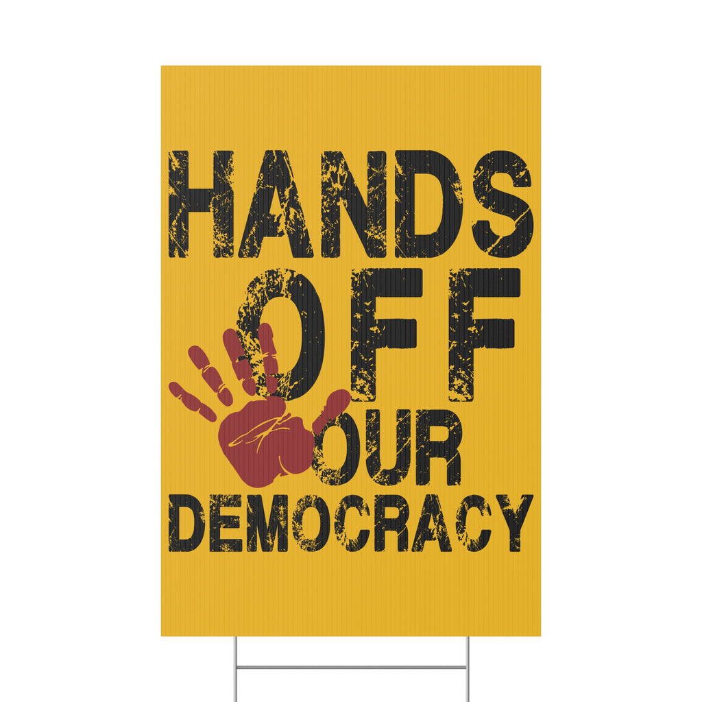 Political Activist Yard Sign - Anti Trump, Save Democracy, Rights Activists, Resist, Protest Sign, Political Statement, Outdoor Decoration,