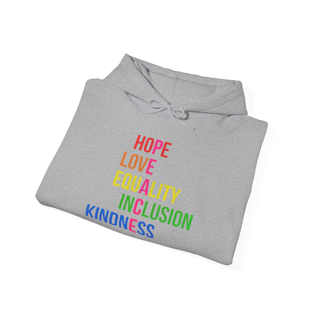 Equality Not Division Inclusion Kindness Hoodie, Unisex Sweatshirt, Equality Sweatshirt, Kindness Hooded Sweatshirt, Inclusion Hoodie,