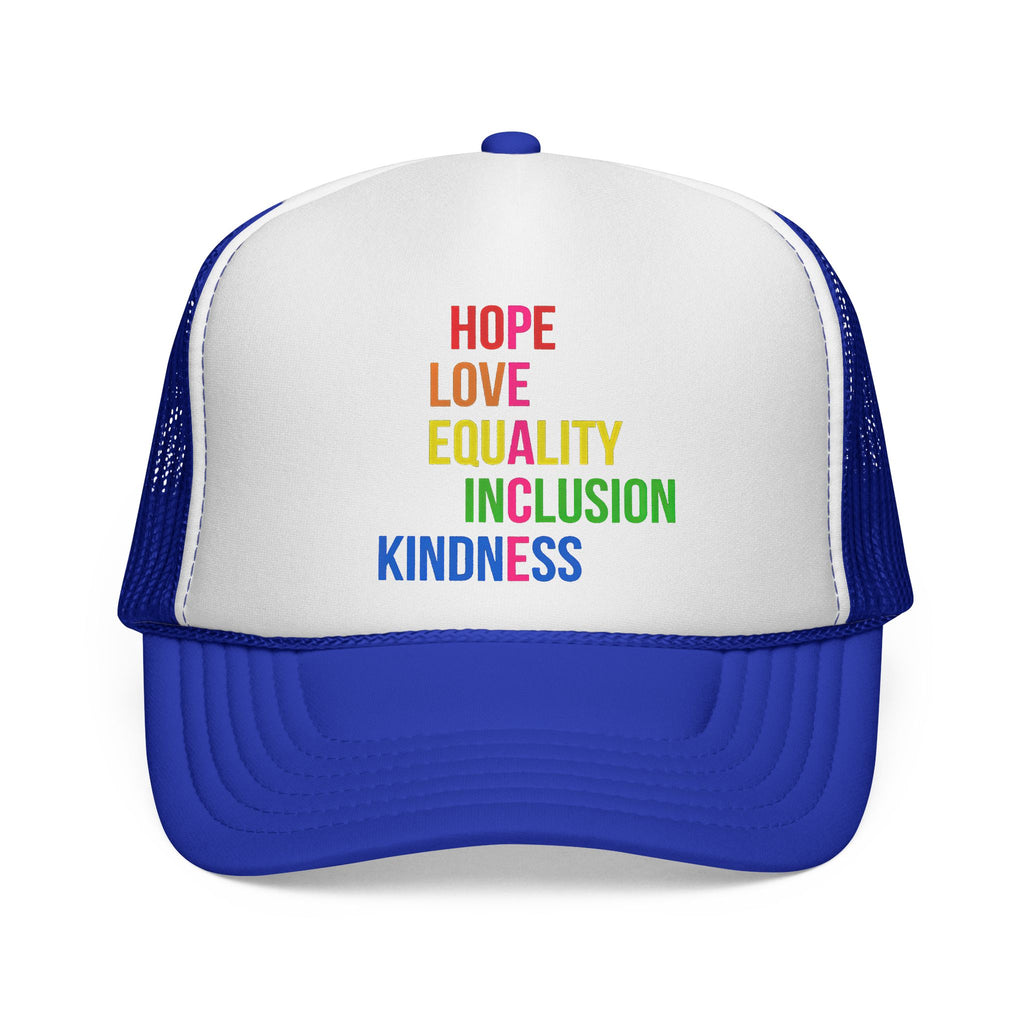 LGBTQ+ Equality Trucker Hat Anti Trump, Human Rights Activist Hat, Pride Parade LGBTQ Headwear, Gender Equality Baseball Cap, Social Justice Protest