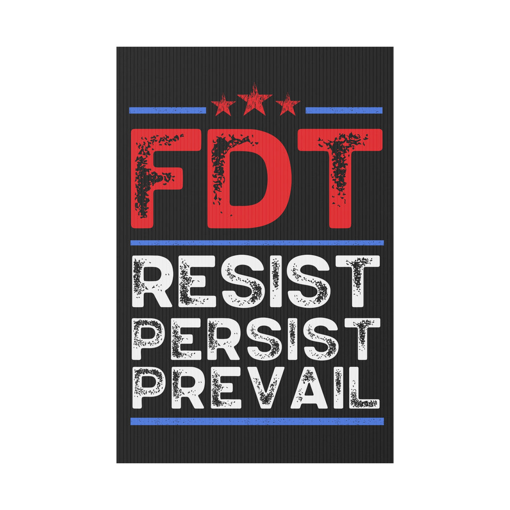 Political Protest Yard Sign, Anti Trump FDT Resist Activist, Save Democracy, Political Rights, Political Statement, Lawn Ornaments,