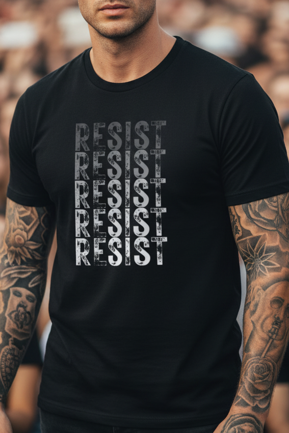 Resist Minimalist T-Shirt — Unique Minimal Design