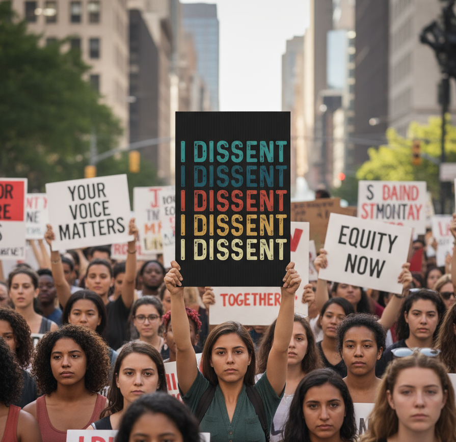 Yard Sign, Anti Trump, Human Rights Activists, I Dissent, Protest Sign, Political Statement, Outdoor Sign, Resist Trump