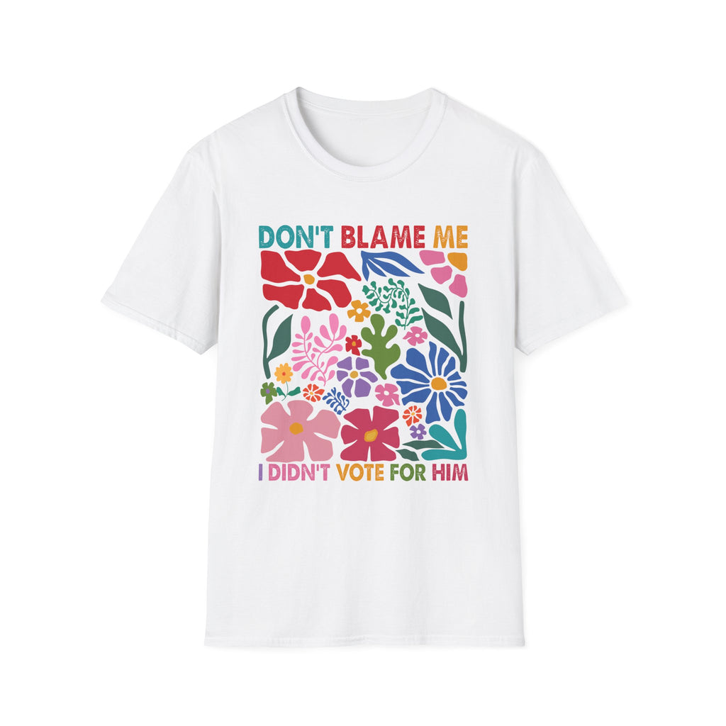 Political Resistance Unisex Softstyle T-Shirt - Anti Trump, Floral, Political Humor Tee, Resist Top, Activist Clothing No Kings Protest