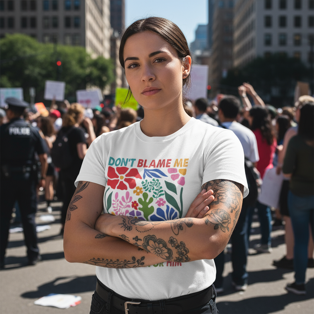 Political Resistance Unisex Softstyle T-Shirt - Anti Trump, Floral, Political Humor Tee, Resist Top, Activist Clothing No Kings Protest