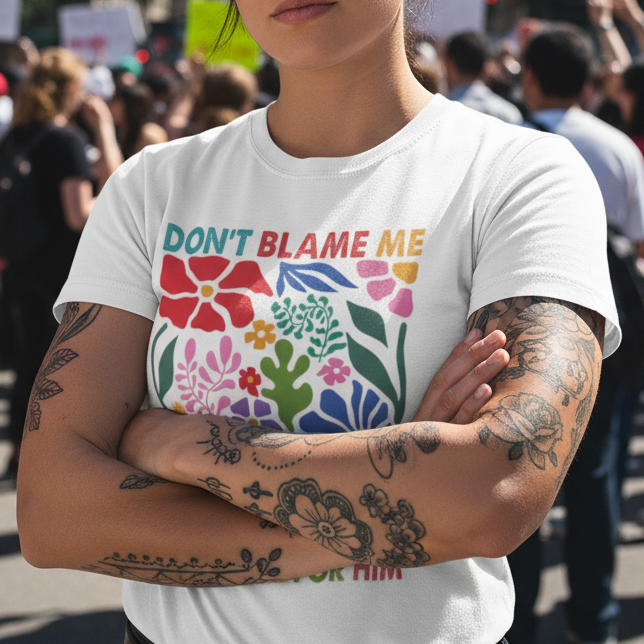 Political Resistance Unisex Softstyle T-Shirt - Anti Trump, Floral, Political Humor Tee, Resist Top, Activist Clothing No Kings Protest