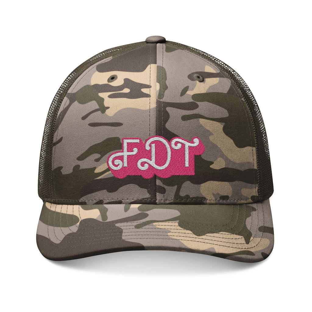 Embroidered Camouflage Trucker Hat, Resist Anti Trump Equality Political Activists, Trending Cap, Protest Gear, Activism Accessories,