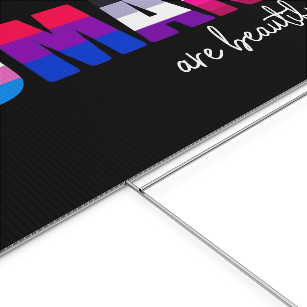 Activist Yard Sign, Equality Inclusion Plastic Lawn Stake, Protesters Home Decor, Human Rights Movement Outdoor Sign, Social Justice Protest