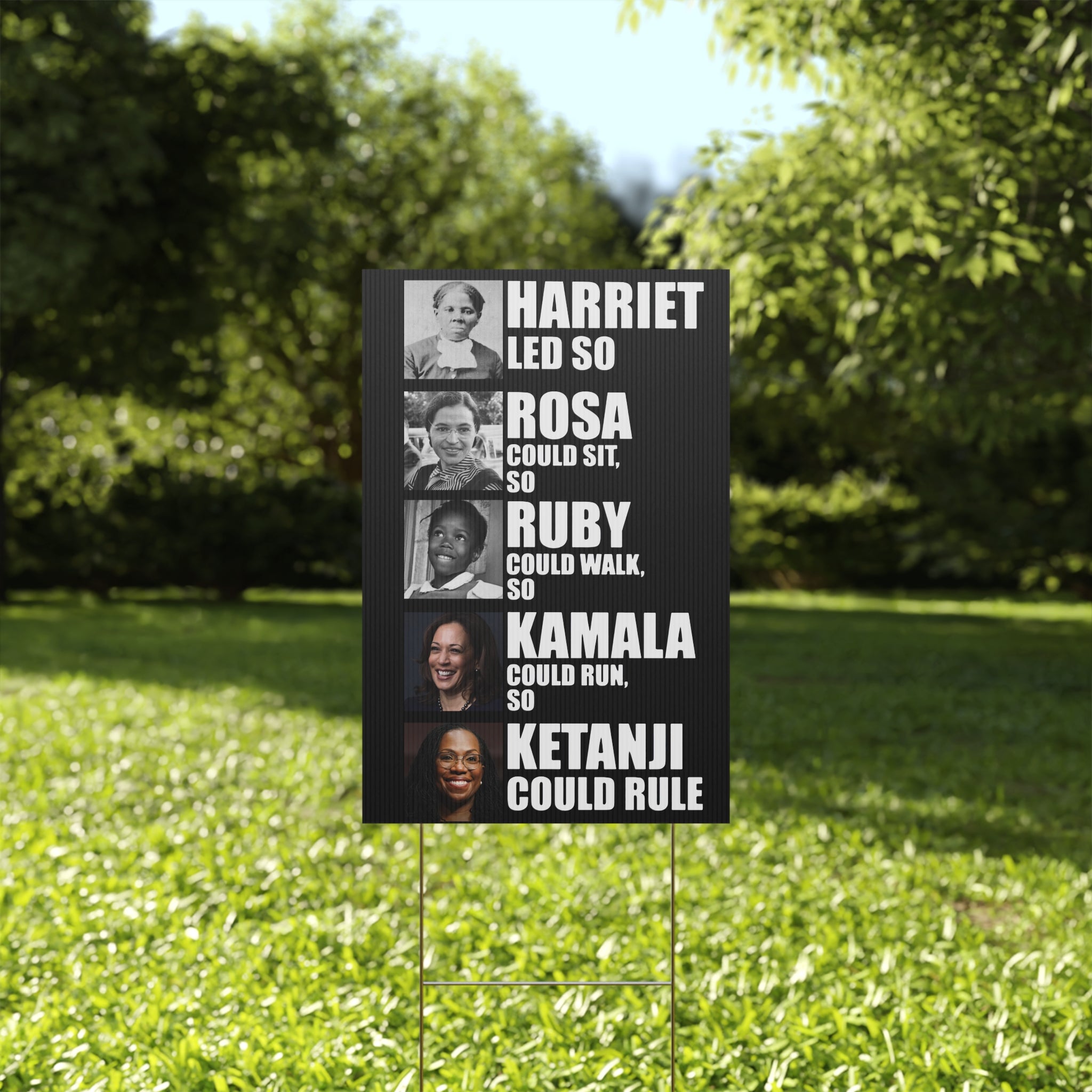 Yard Sign - Inspirational Women Anti Trump Human Rights Activists Protest Resist