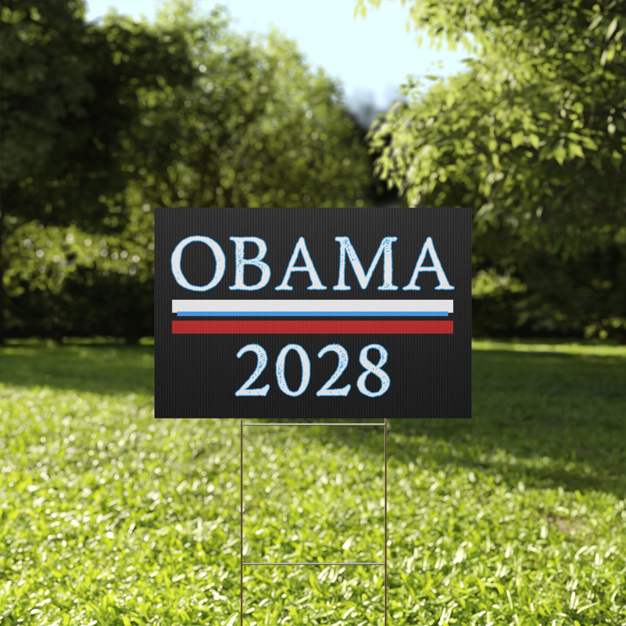 Political Yard Sign, Anti Trump, Obama for President 2028, Resist, Political Activists, Protest Sign, Political Decor, Campaign Sign