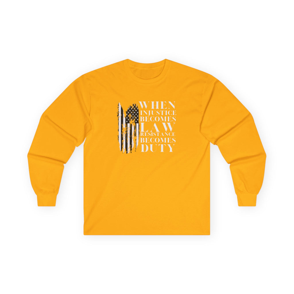 Anti Trump No Kings Activist Long Sleeve Tee, Feminist Protest Shirt, Social Justice Top, Political Statement Apparel, Protester Graphic Tee