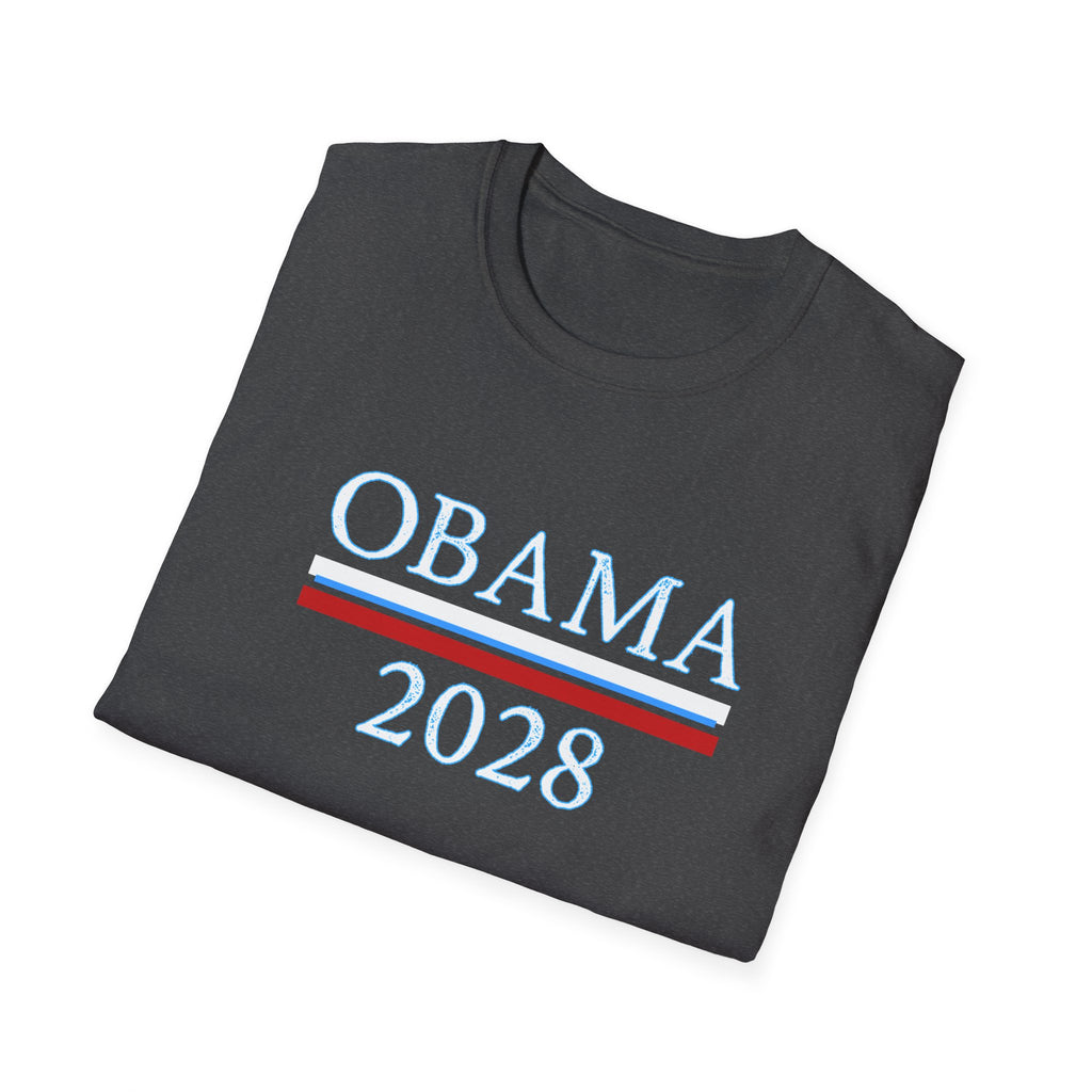Obama 2028 FDT Political Activist Unisex Softstyle T-Shirt, Anti Trump Tee, Obama Campaign Shirt, Election 2028 Top, Protest Apparel