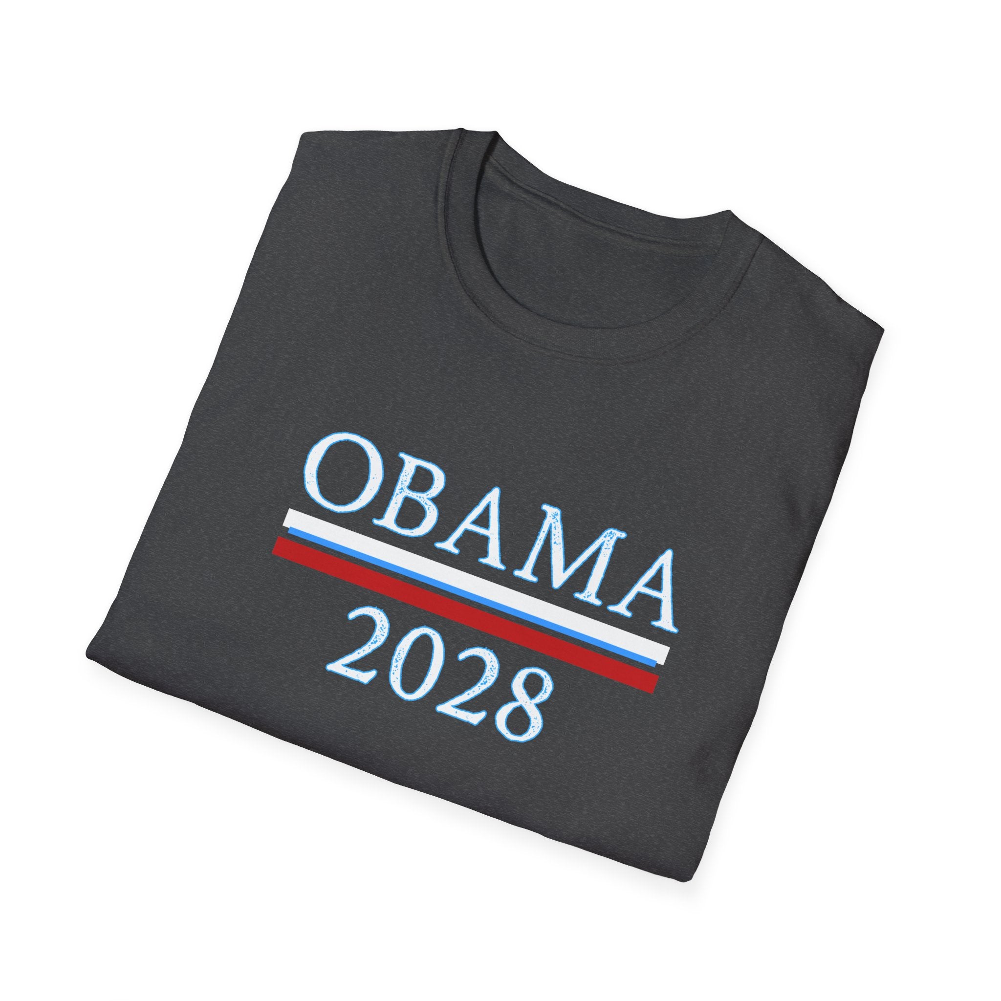Obama 2028 FDT Political Activist Unisex Softstyle T-Shirt, Anti Trump Tee, Obama Campaign Shirt, Election 2028 Top, Protest Apparel