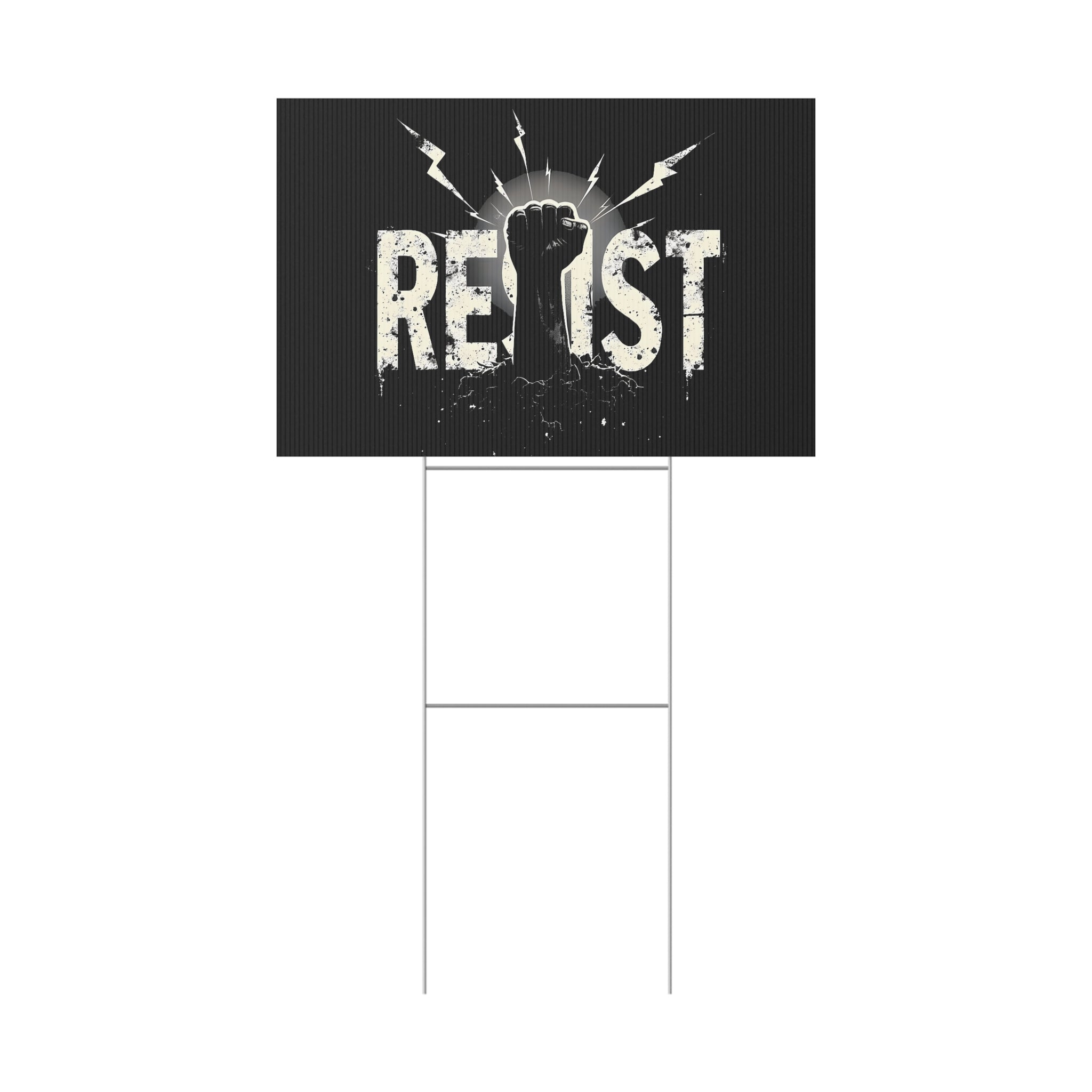 Resist Sign, Empowering Plastic Yard Sign, Protest Sign, Activism Decor, Political Statement, Outdoor Signage, Resist Anti Trump Rights Activists