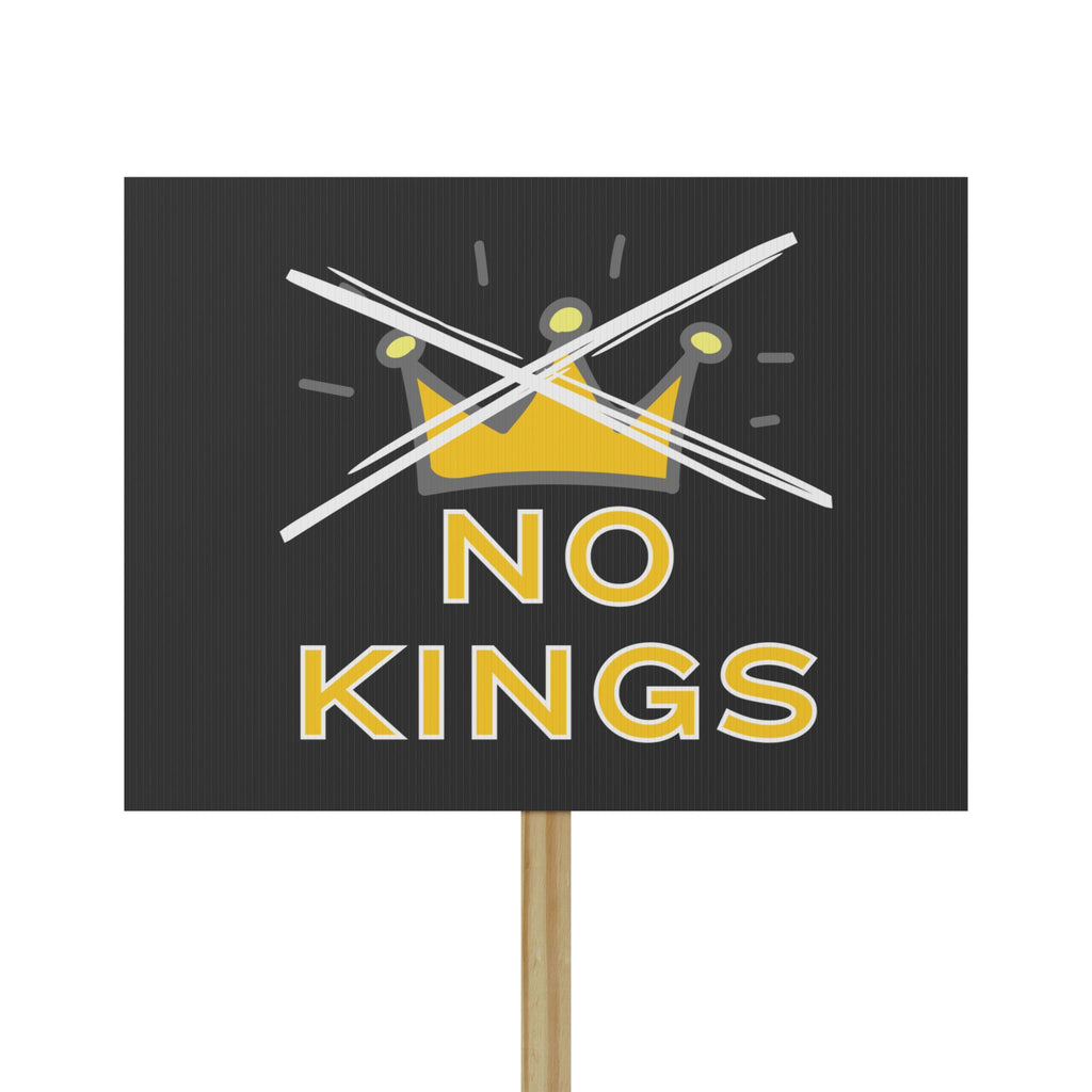 Protest Sign, Political Activists Wall Art, Anti Trump Activism Poster Print, No Kings Protest Banner, Social Justice Home Decor, Resistance