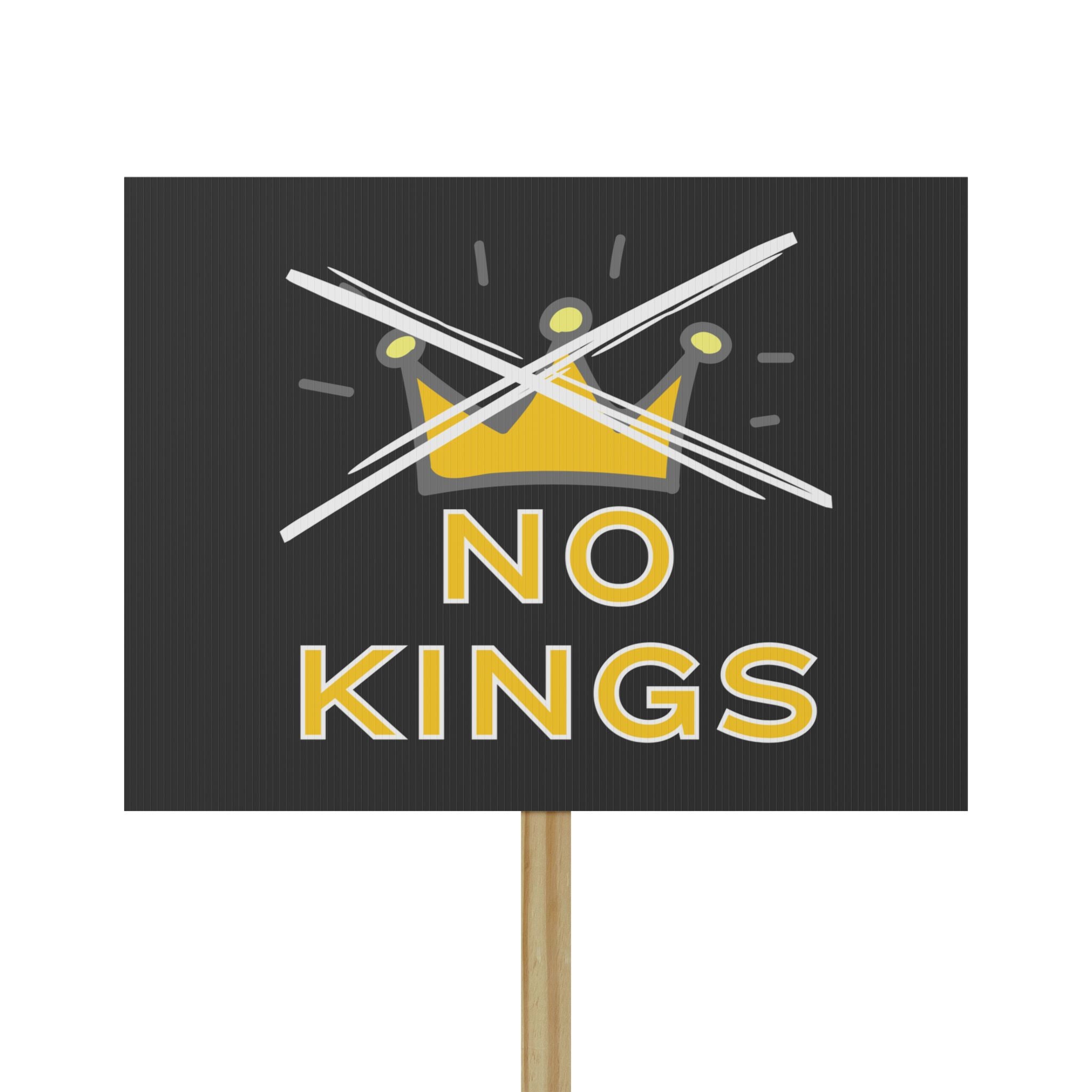 Protest Sign, Political Activists Wall Art, Anti Trump Activism Poster Print, No Kings Protest Banner, Social Justice Home Decor, Resistance