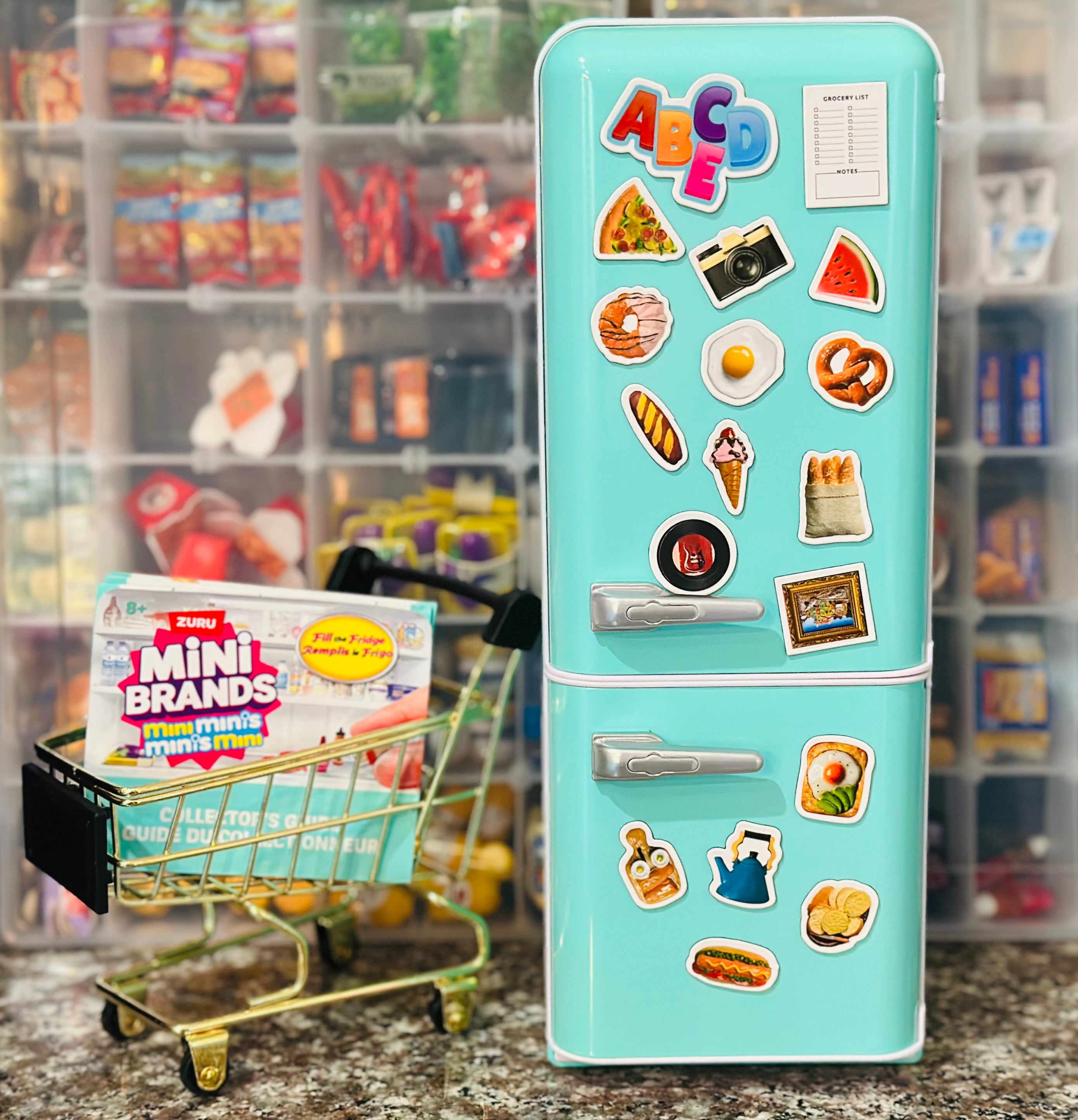 Mini Brands Fill The Fridge Pick Your Own Grocery Food Items, Mini Brands Fill The Fridge Ice Cake IHOP Eggs Sushi Chicken