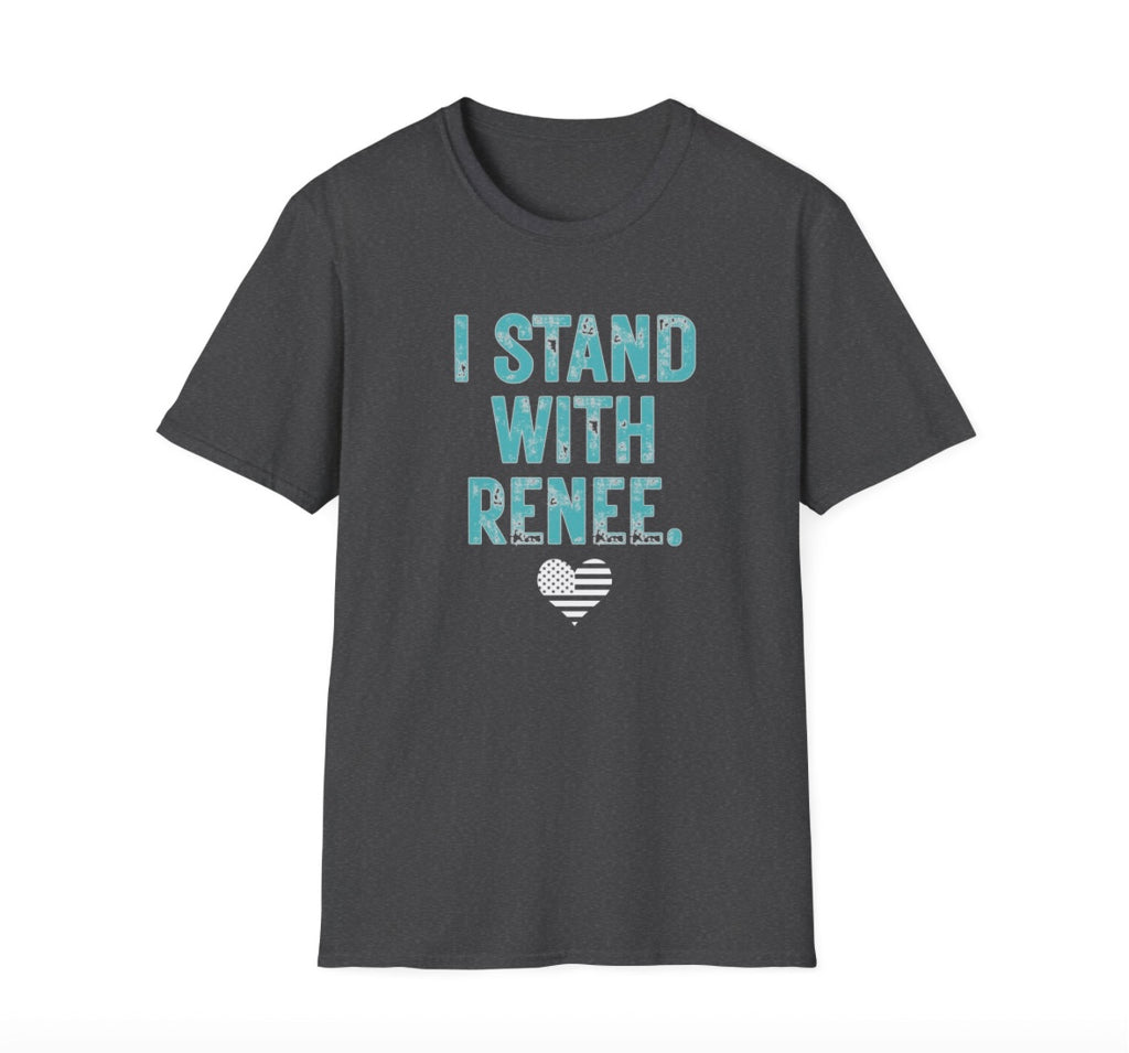 I Stand With Renee T-Shirt — Supportive Solidarity Tee Anti Ice Protest Shirt
